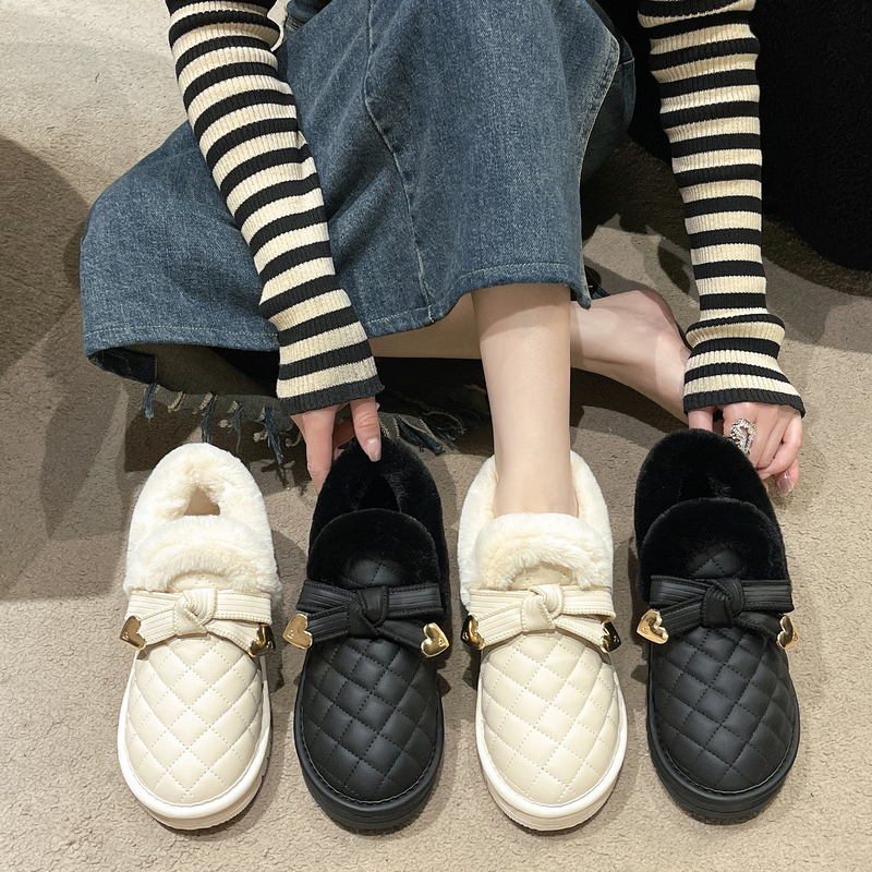 女靴子靴子韩版潮时尚保暖防滑短靴圆头