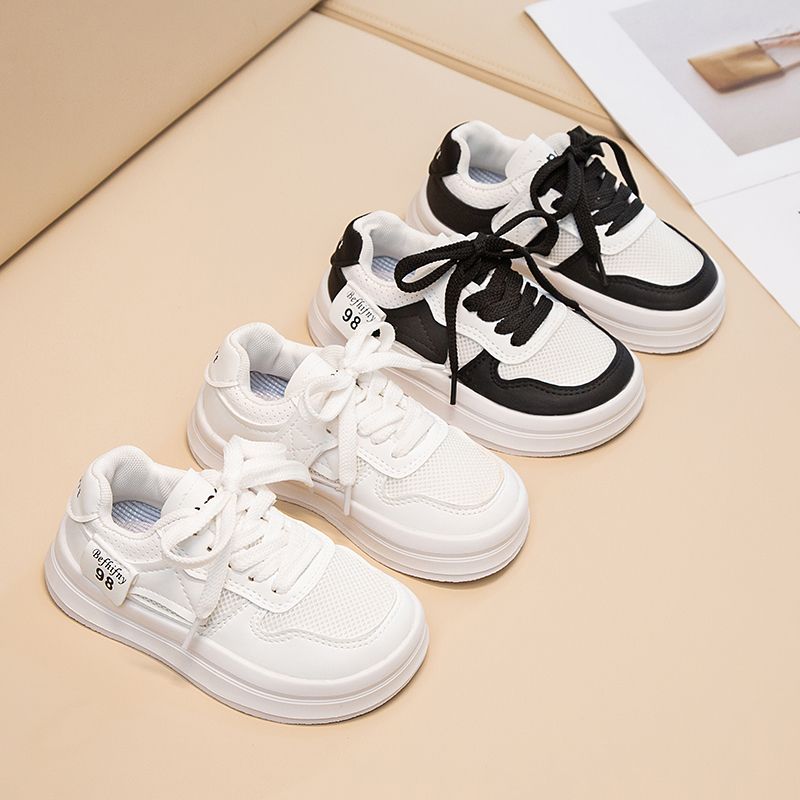 아동용 로퍼2023년 여름 신상 테니스 신발 여자 어린이 통기 캐주얼 신발 남자 어린이 패션 브랜드 흰색 신발